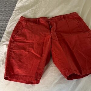 GAP Men's Nantucket red Cotton Flat-Front Shorts